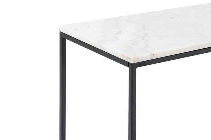 Apupöytä Titania 120 cm Marmori - Valkoinen/Musta - Huonekalut - Pöytä & ruokailuryhmä - Marmoripöydät