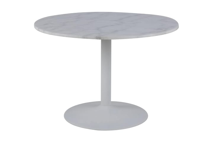 Ruokapöytä Tarifa 110 cm Pyöreä - Harmaa - Huonekalut - Pöydät - Marmoripöydät