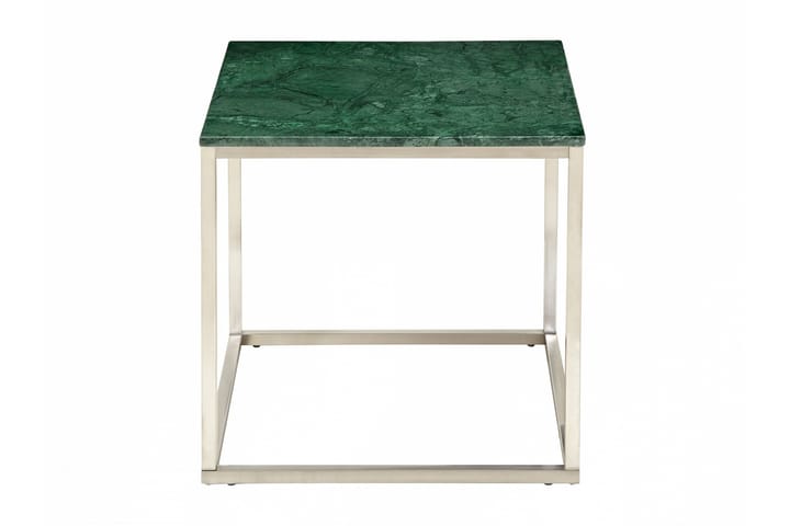 Sivupöytä Titania 50 cm Marmori - Vihreä/Teräs - Huonekalut - Pöydät & ruokailuryhmät - Apupöytä & sivupöytä - Lamppupöytä