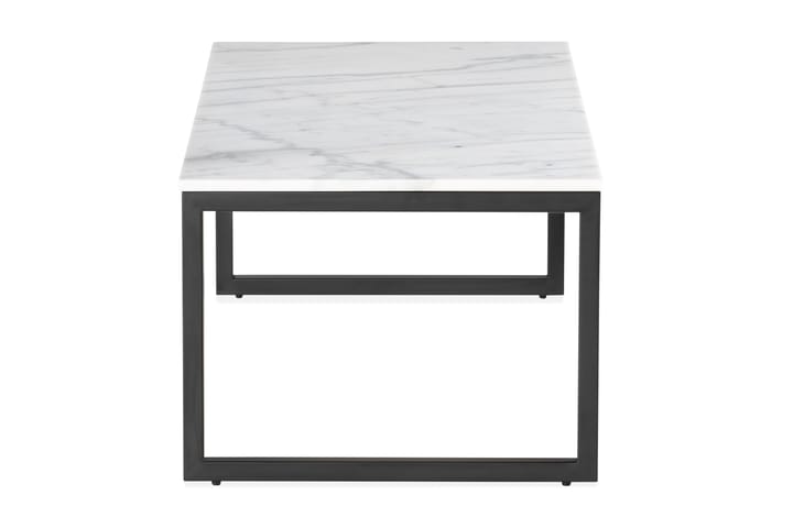 Sohvapöytä Edmund 120 cm - Valkoinen/Musta - Huonekalut - Pöydät - Marmoripöydät