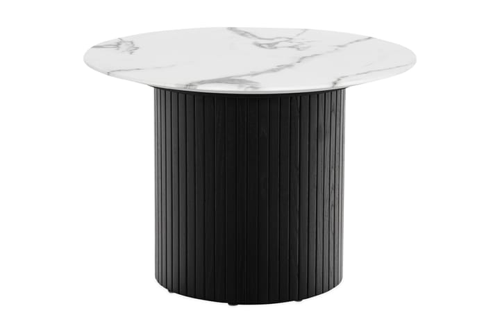 Sohvapöytä Kerrle 65 cm Pyöreä - Valkoinen/Musta - Huonekalut - Pöytä & ruokailuryhmä - Marmoripöydät