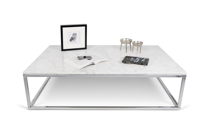 Sohvapöytä Prairie 120 cm - Valkoinen - Huonekalut - Pöydät - Marmoripöydät