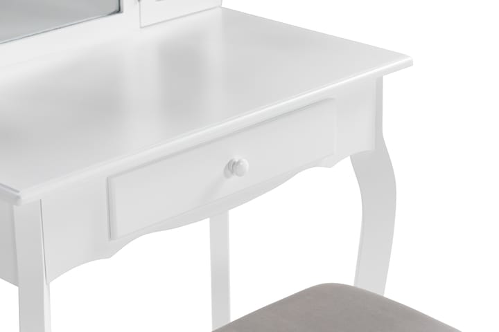 Meikkipöytä Diarra 70x40x121 cm - Valkoinen - Huonekalut - Pöytä & ruokailuryhmä - Meikki- & kampauspöydät