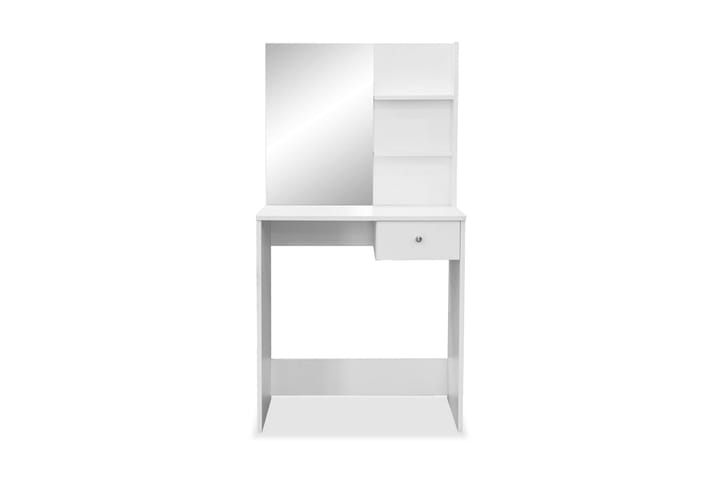 Meikkipöytä Lastulevy 75x40x141 cm Valkoinen - Valkoinen - Huonekalut - Pöytä & ruokailuryhmä - Apupöytä & sivupöytä - Yöpöytä
