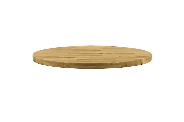 Pöytälevy kiinteä tammipuu pyöreä 44mm 600 mm - Ruskea - Huonekalut - Pöydät & ruokailuryhmät - Pöydän tarvikkeet - Pöydänjalat & tarvikkeet