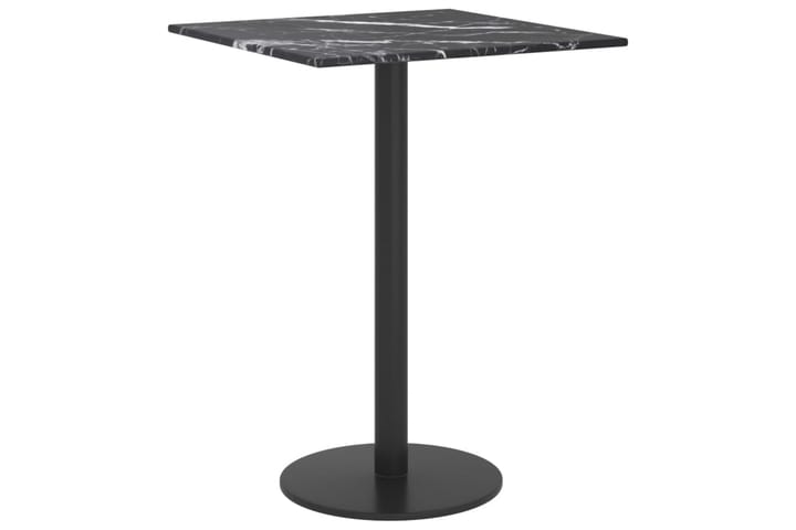 Pöytälevy musta 30x30 cm 6 mm karkaistu lasi marmorikuvio - Huonekalut - Pöydät & ruokailuryhmät - Pöydän tarvikkeet - Pöytälevy