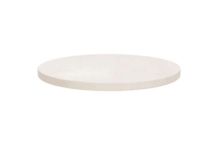 Pöytälevy valkoinen Ã˜50x2,5 cm täysi mänty - Valkoinen - Huonekalut - Pöydät & ruokailuryhmät - Pöydän tarvikkeet - Pöydänjalat & tarvikkeet