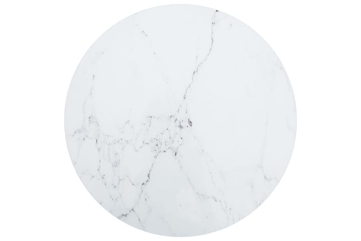Pöytälevy valkoinen Ã˜60x0,8 cm karkaistu lasi marmorikuvio - Huonekalut - Pöytä & ruokailuryhmä - Pöydän tarvikkeet - Pöydänjalat & tarvikkeet