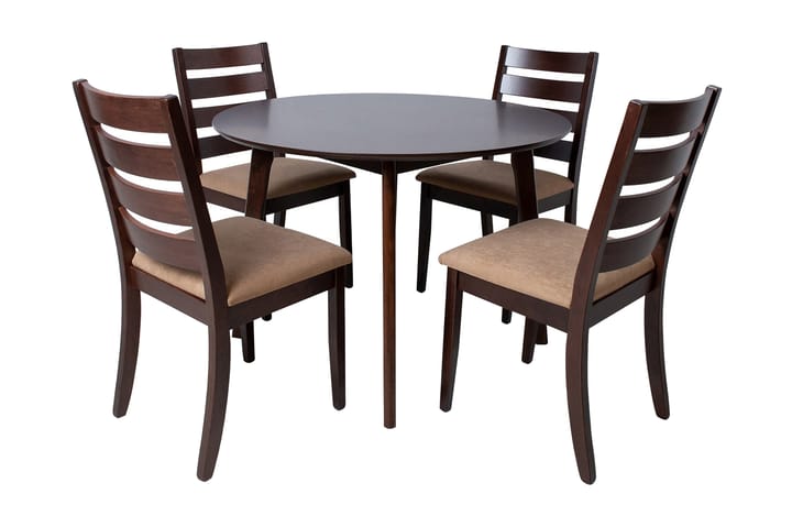 Ruokailuryhmä Amber 4 tuolilla - Huonekalut - Pöydät & ruokailuryhmät - Ruokailuryhmä
