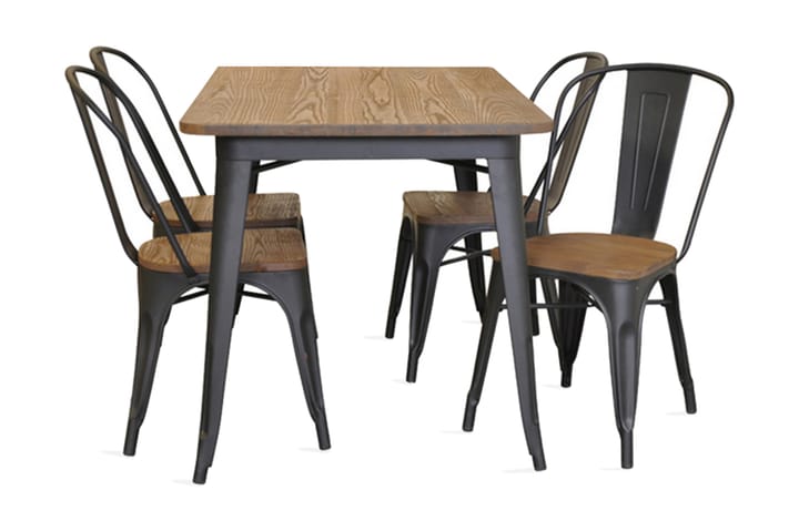 Ruokailuryhmä Bedinge 120 cm 4 Hillersboda tuolia - Huonekalut - Pöytä & ruokailuryhmä - Ruokailuryhmä