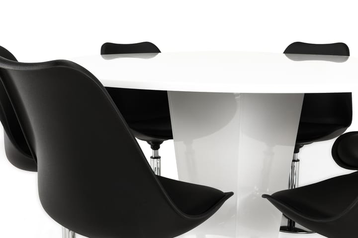 Ruokailuryhmä Diadema 6 Vincent tuolia - Musta - Huonekalut - Pöydät & ruokailuryhmät - Ruokailuryhmä
