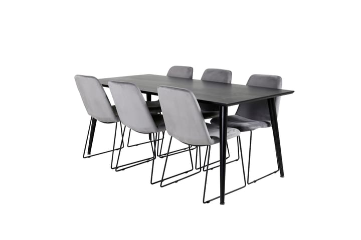 Ruokailuryhmä Larrinzar 180 cm 6 Allepuz tuolia - Huonekalut - Pöytä & ruokailuryhmä - Ruokailuryhmä
