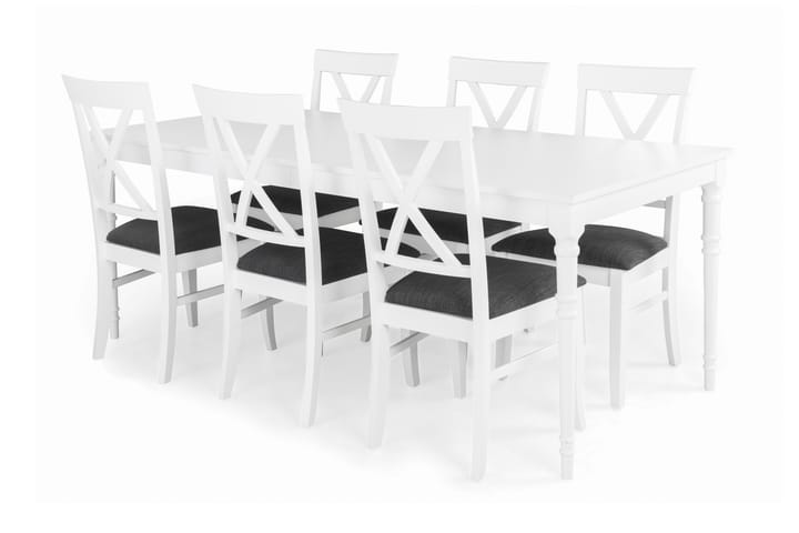 Ruokailuryhmä Milton Jatkettava - 6 Twain tuolia - Huonekalut - Pöydät & ruokailuryhmät - Ruokailuryhmä