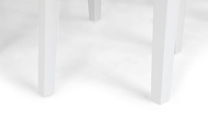 Ruokailuryhmä Montague 140 cm 4 Leo tuolia - Betoni/Valkoinen/Musta PU - Huonekalut - Pöydät & ruokailuryhmät - Ruokailuryhmä