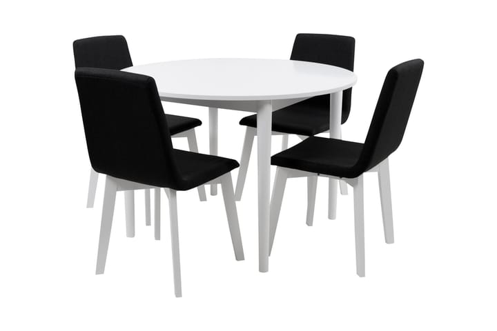 Ruokailuryhmä Phorma 4 Holcus tuolia - Valkoinen - Huonekalut - Pöydät & ruokailuryhmät - Ruokailuryhmä
