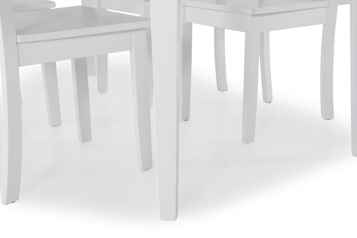 Ruokapöytä Lowisa 4 Nadica tuolia - Valkoinen - Huonekalut - Pöytä & ruokailuryhmä - Ruokailuryhmä