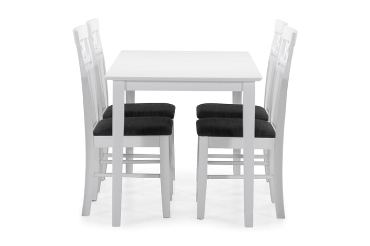 Ruokapöytä Matilda 4 Magdalena tuolia - Valkoinen - Huonekalut - Pöytä & ruokailuryhmä - Ruokailuryhmä