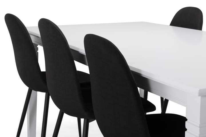 Ruokapöytä Twain 6 Naira tuolia - Musta - Huonekalut - Pöytä & ruokailuryhmä - Ruokailuryhmä