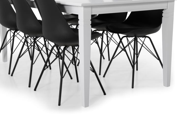 Ruokapöytä Twain 6 Scale tuolia - Musta - Huonekalut - Pöytä & ruokailuryhmä - Ruokailuryhmä