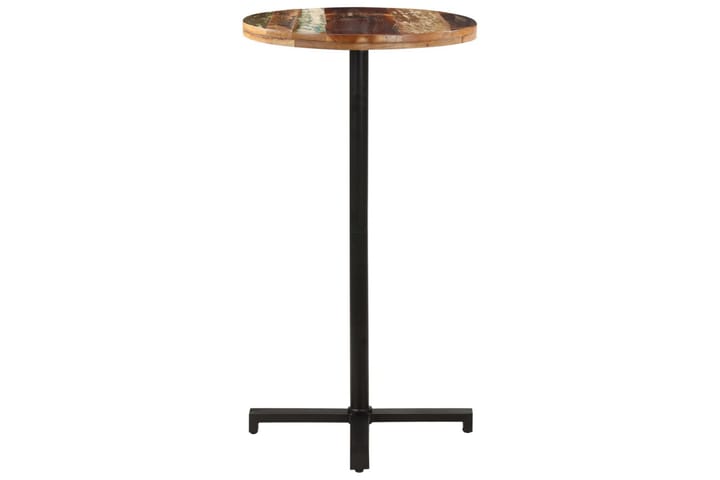 Bistropöytä pyöreä Ø60x110 cm kierrätetty täyspuu - Huonekalut - Pöytä & ruokailuryhmä - Ruokapöydät & keittiön pöydät