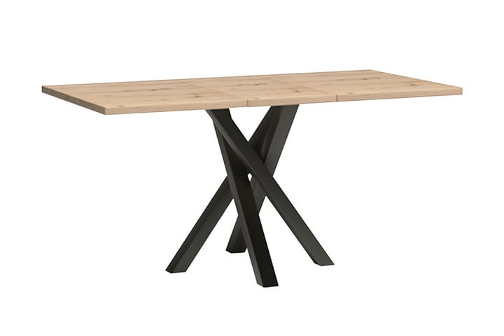 Jatkettava Ruokapöytä Buckfast 160 cm - Musta - Huonekalut - Pöytä & ruokailuryhmä - Ruokapöydät & keittiön pöydät