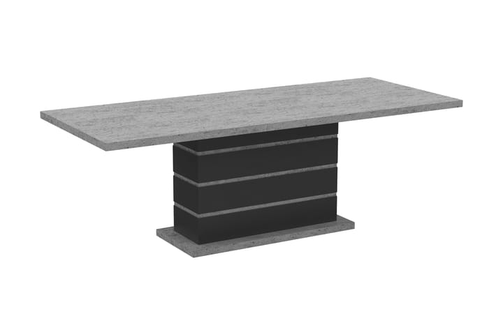Jatkettava Ruokapöytä Griffith 180/220 cm - Harmaa/Musta - Huonekalut - Pöytä & ruokailuryhmä - Ruokapöydät & keittiön pöydät