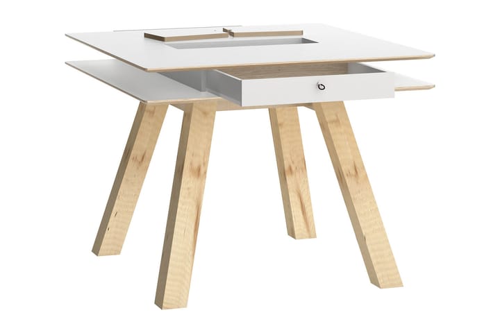 Pöytä 4You 100x100 cm Valkoinen - VOX - Huonekalut - Pöytä & ruokailuryhmä - Ruokapöydät & keittiön pöydät