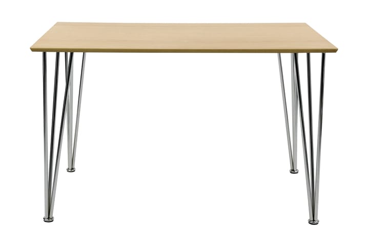 Pöytä Elisha 120 cm - Puu/Kromi - Huonekalut - Pöytä & ruokailuryhmä - Ruokapöydät & keittiön pöydät