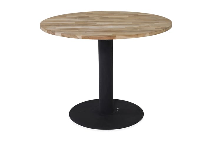Pöytä Niccole 140 cm Pyöreä - Puu/Luonnonväri/Musta - Huonekalut - Pöydät - Ruokapöydät & keittiön pöydät
