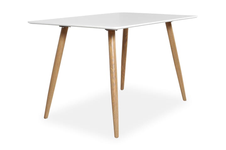 Pöytä Trym 120 cm - Valkoinen/Tammi - Huonekalut - Pöytä & ruokailuryhmä - Ruokapöydät & keittiön pöydät