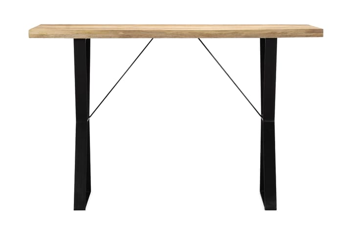 Ruokapöytä 120x60x76 cm kiinteä mangopuu - Ruskea - Huonekalut - Pöydät & ruokailuryhmät - Ruokapöydät & keittiön pöydät