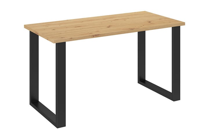 Ruokapöytä 138 cm - Luonnonväri/Musta - Huonekalut - Pöydät & ruokailuryhmät - Ruokapöydät & keittiön pöydät