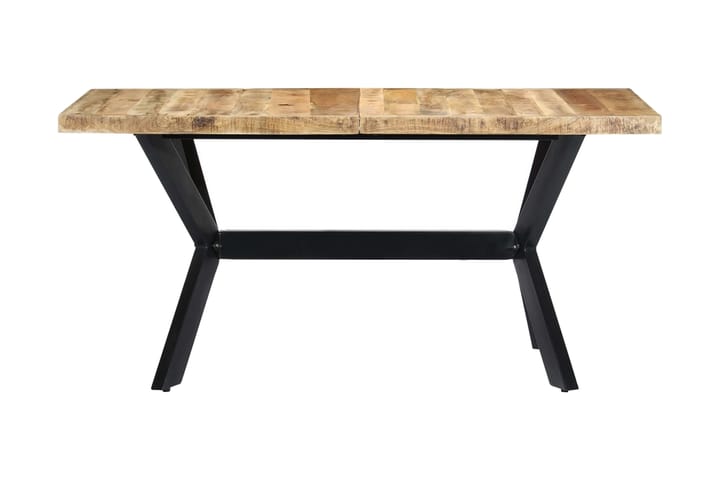 Ruokapöytä 140x70x75 cm karkea mangopuu - Ruskea - Huonekalut - Pöytä & ruokailuryhmä - Ruokapöydät & keittiön pöydät