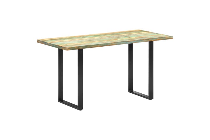 Ruokapöytä 140x70x76 cm täysi kierrätetty mangopuu - Monivärinen - Huonekalut - Pöydät & ruokailuryhmät - Ruokapöydät & keittiön pöydät