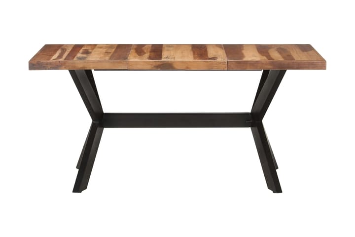 Ruokapöytä 160x80x75 cm täysi puu seesamviimeistelyllä - Ruskea - Huonekalut - Pöydät & ruokailuryhmät - Ruokapöydät & keittiön pöydät