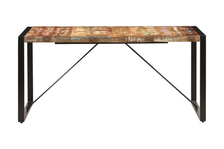 Ruokapöytä 160x80x75 cm uusiokäytetty puu - Monivärinen - Säilytys - Säilytyskalusteet - Senkki