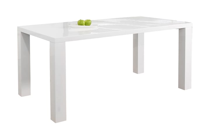 Ruokapöytä 160x90x76 cm Valkoinen - Huonekalut - Pöytä & ruokailuryhmä - Ruokapöydät & keittiön pöydät