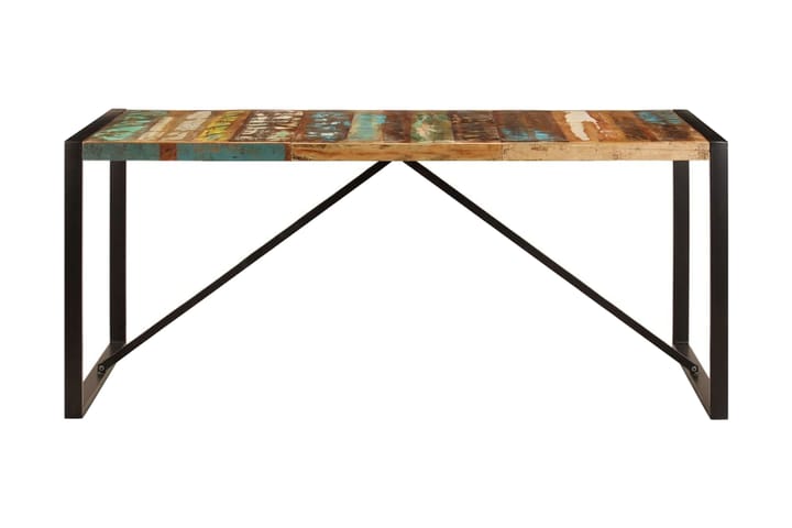 Ruokapöytä 180x90x75 cm uusiokäytetty puu - Monivärinen - Huonekalut - Pöydät & ruokailuryhmät - Apupöytä & sivupöytä - Konsolipöytä