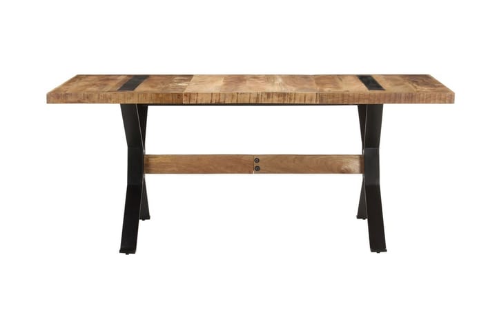 Ruokapöytä 180x90x76 cm karkea mangopuu - Ruskea - Huonekalut - Pöytä & ruokailuryhmä - Ruokapöydät & keittiön pöydät
