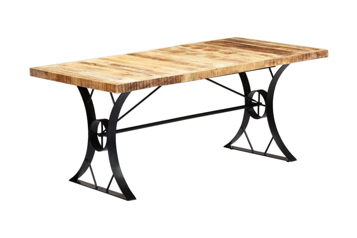 Ruokapöytä 180x90x76 cm täysi mangopuu - Ruskea - Huonekalut - Pöytä & ruokailuryhmä - Ruokapöydät & keittiön pöydät