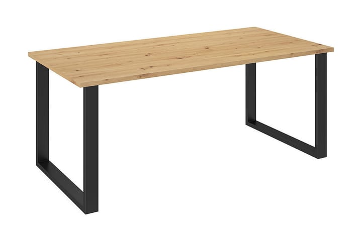 Ruokapöytä 185 cm - Luonnonväri/Musta - Huonekalut - Pöydät & ruokailuryhmät - Ruokapöydät & keittiön pöydät