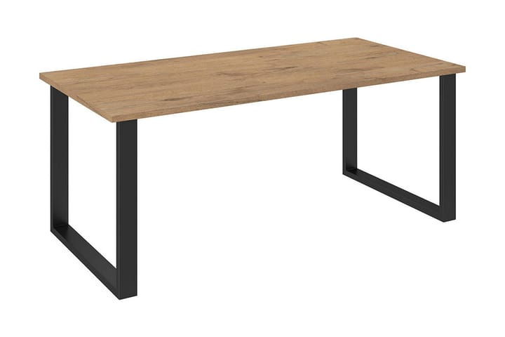 Ruokapöytä 185 cm - Luonnonväri/Musta - Huonekalut - Pöydät & ruokailuryhmät - Ruokapöydät & keittiön pöydät
