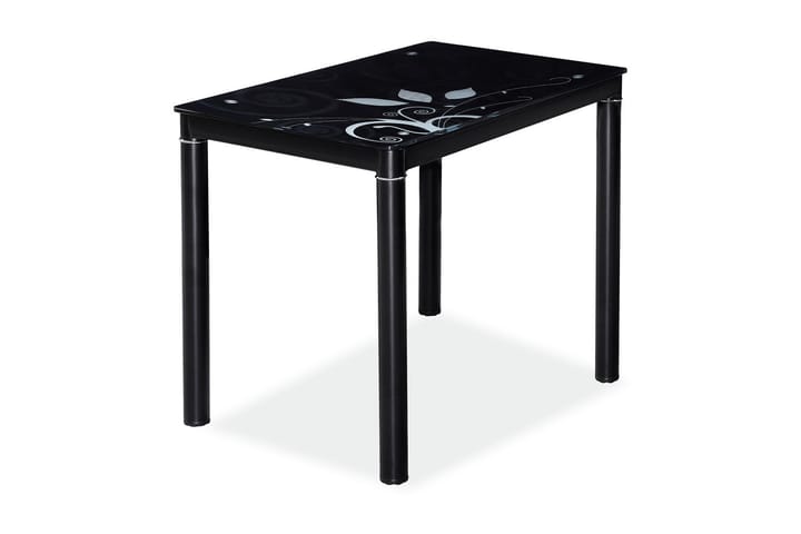 Ruokapöytä Alatao 80 cm - Lasi/Musta - Huonekalut - Pöytä & ruokailuryhmä - Ruokapöydät & keittiön pöydät