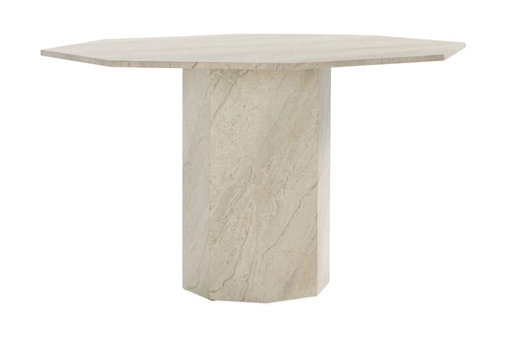 Ruokapöytä Alspine Pyöreä 120 cm - Beige - Huonekalut - Pöytä & ruokailuryhmä - Ruokapöydät & keittiön pöydät