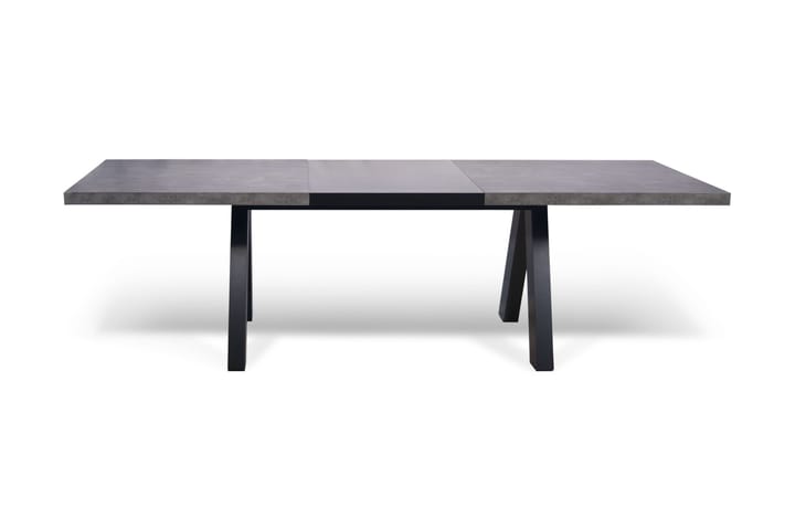 Ruokapöytä Apex 200 cm - Musta/Betoni - Huonekalut - Pöydät & ruokailuryhmät - Ruokapöydät & keittiön pöydät