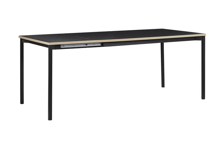 Ruokapöytä Arvier 210 cm kokoontaitettava - Musta - Huonekalut - Pöytä & ruokailuryhmä - Ruokapöydät & keittiön pöydät
