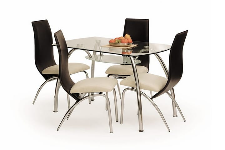 Ruokapöytä Bernie 125 cm - Lasi - Huonekalut - Pöydät & ruokailuryhmät - Ruokapöydät & keittiön pöydät