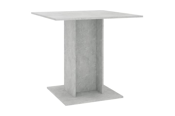 Ruokapöytä betoninharmaa 80x80x75 cm lastulevy - Harmaa - Huonekalut - Pöytä & ruokailuryhmä - Ruokapöydät & keittiön pöydät