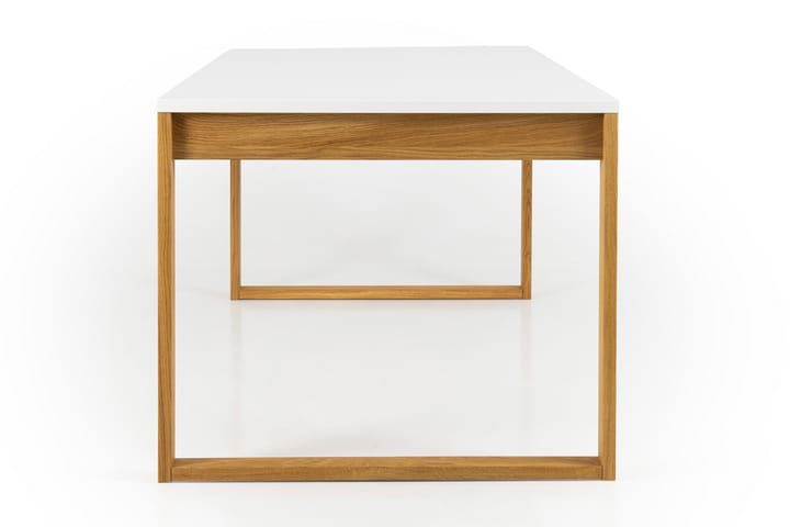 Ruokapöytä Birka 180 cm - Tammi/Valkoinen - Huonekalut - Pöytä & ruokailuryhmä - Ruokapöydät & keittiön pöydät