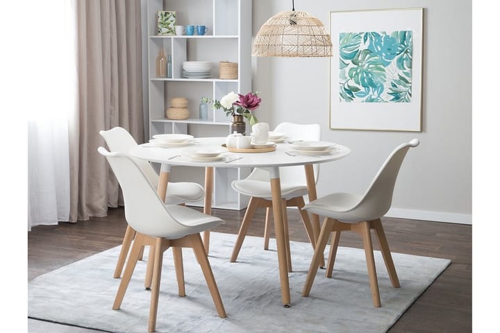 Ruokapöytä Bovio 120 cm - Valkoinen - Huonekalut - Pöydät & ruokailuryhmät - Ruokapöydät & keittiön pöydät